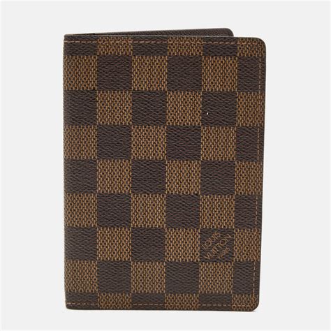 louis vuitton passport cover damier ebene|louis vuitton passport organizer wallet.